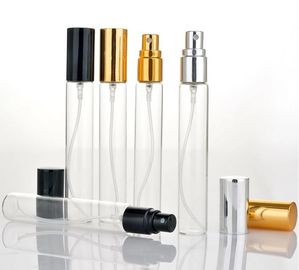 Clear / Amber / Frost Glass Tube Bottles 5ml 10ml 15ml 20ml With Sprayer Pump
