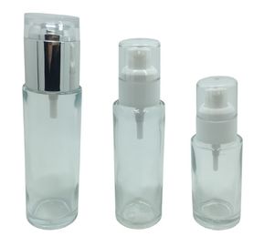 Lady Cosmetic Bottle Packaging , Glass Cosmetic Containers 15g 30g 50g 80g / 30ml - 120ml