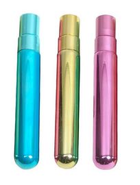 Refillable UV Glass Tube Bottles 5ml 8ml 10ml Empty Attar Bottles With UV Cap Atomizer