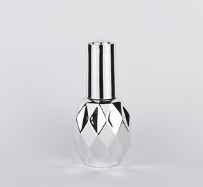 Elegant UV Gel Nail Polish Glass Bottle , 5ml Clear Round Nail Polish Bottle With Brush