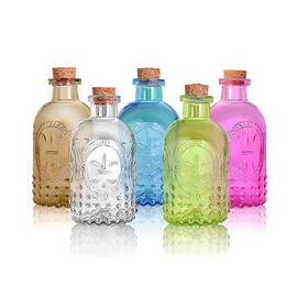 250ml Glass Diffuser Bottles Non Fire Aromatherapy Essential Oil Set In Rattan Volatile