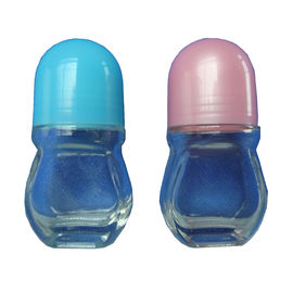 15 Ml Glass Roller Bottles , Empty Glass Roll On Bottles With Cap / Roll Sealing Type
