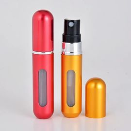 5ml Travel Perfume Atomiser , Refillable Perfume Spray Bottle With Aluminum Bottom