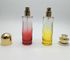 Antique Clear Glass Perfume Bottles / Round Cylindrical Elegant Perfume Bottles