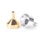 Metallic Silver / Golden Stainless Steel Mini Funnel Jewelry Accessories