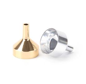 Metallic Silver / Golden Stainless Steel Mini Funnel Jewelry Accessories