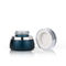 Custom UV Gel Frosted Glass Cosmetic Jars 30ml 50ml Blue Dark For Skin Care Packaging