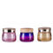 Fashion Glass Cream Jars 100ml 3OZ Flat Round Skin Care Body Face Containers